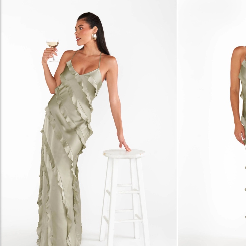Romance ruffle dress